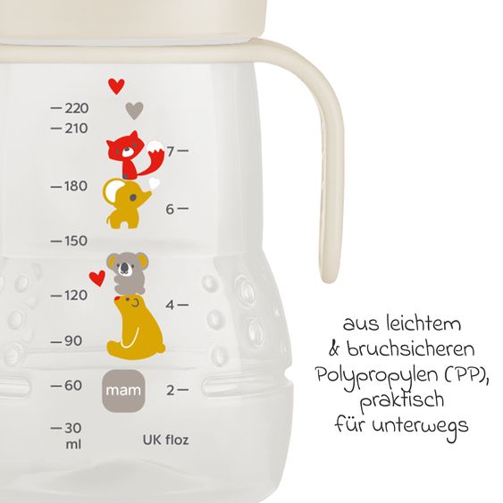 MAM PP bottle Trainer + 220 ml - Beige