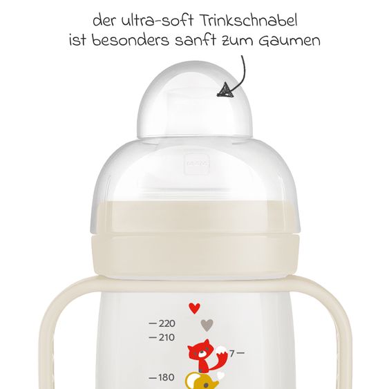 MAM PP bottle Trainer + 220 ml - Beige