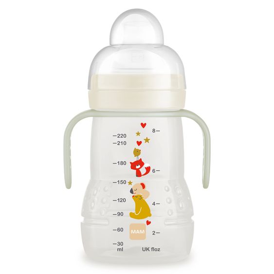 MAM PP bottle Trainer + Night 220 ml - Beige