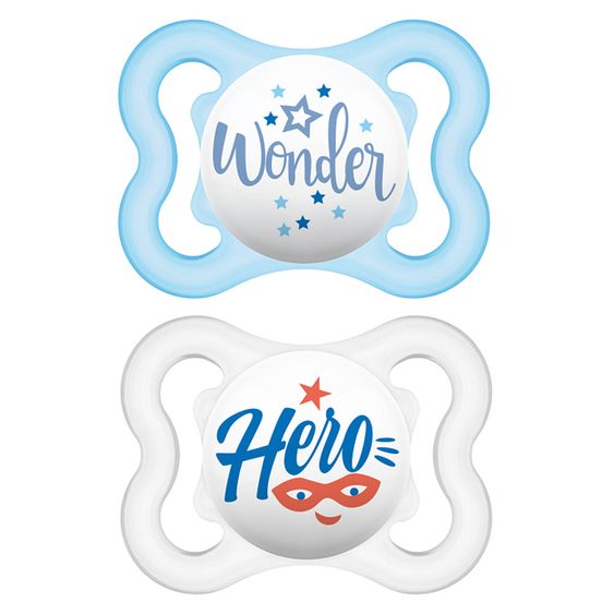 MAM Schnuller 2er Pack Air - Silikon 0-6 M - für Jungen