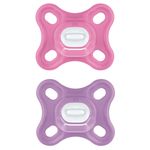 Schnuller 2er Pack Comfort - Silikon Newborn 0-2 M - Pink Lila