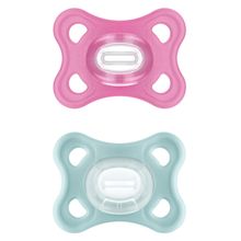 Schnuller 2er Pack Comfort - Silikon 3-12 M - Pink & Mint