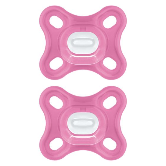 MAM Schnuller 2er Pack Comfort - Silikon ab 0 M - Rosa