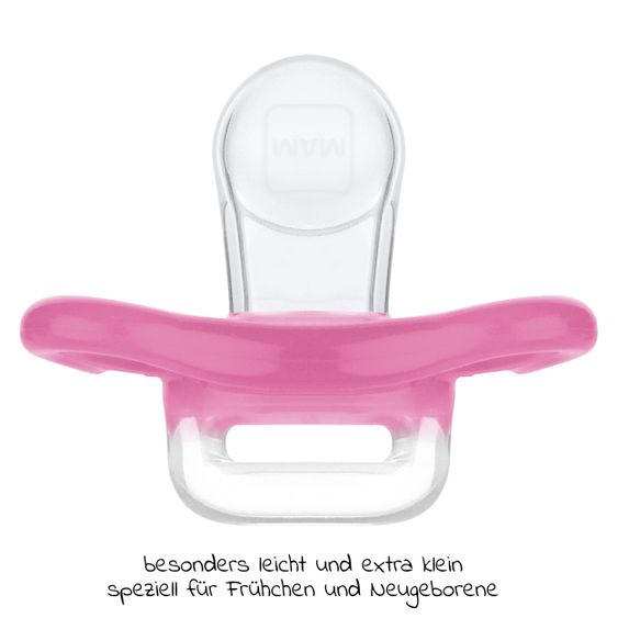 MAM Schnuller 2er Pack Comfort - Silikon ab 0 M - Rosa