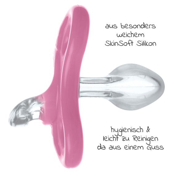 MAM Schnuller 2er Pack Comfort - Silikon ab 0 M - Rosa
