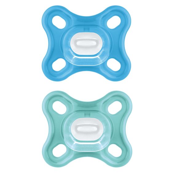 MAM Pacifier 2-pack Comfort - Silicone Newborn 0-3 M - Blue & Turquoise