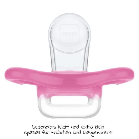 MAM Schnuller 2er Pack Comfort - Silikon Newborn ab 0 M - Rosa Lila