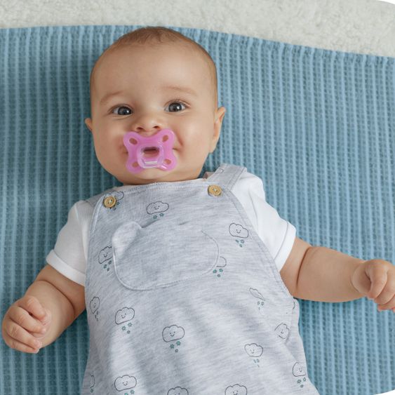 MAM Schnuller 2er Pack Comfort - Silikon Newborn ab 0 M - Rosa Lila