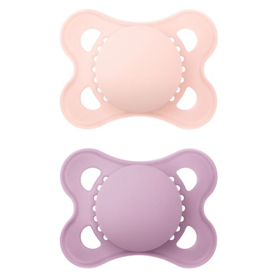 MAM Schnuller 2er Pack Original Elements - Latex 0-6 M - Rosa Lila
