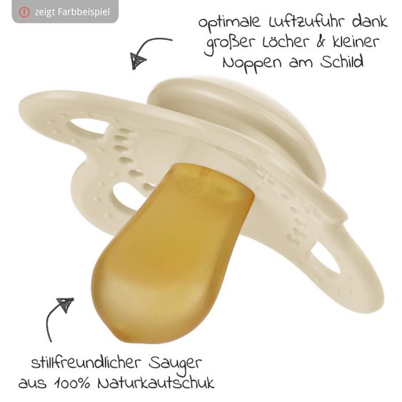 MAM Schnuller 2er Pack Original Elements - Latex 0-6 M - Rosa Lila