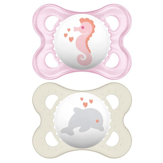 MAM Pacifier 2-pack Original - latex 0-6 M - for girls