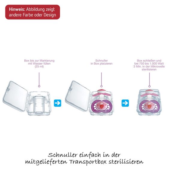 MAM Schnuller 2er Pack Original - Latex ab 16 M - für Mädchen