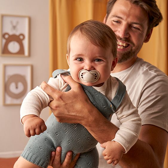 MAM Schnuller 2er Pack Original - Silikon 6-16 M - Blau & Beige