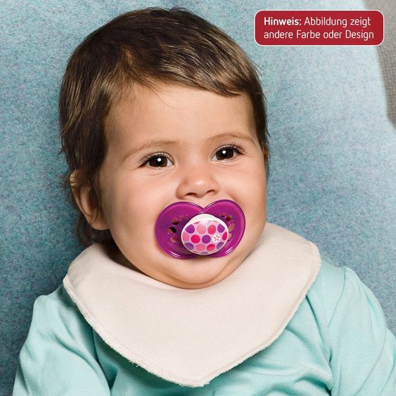 MAM Schnuller 2er Pack Original - Silikon 6-16 M - für Mädchen