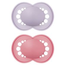 Ciuccio 2 Pack Original Pure - Silicone 6-16 M - Rosa e Viola