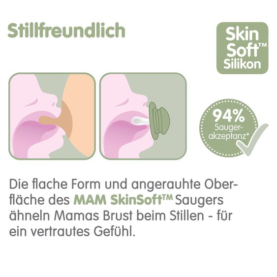 MAM Schnuller 2er Pack Original - Silikon 6-16 M - Rosa