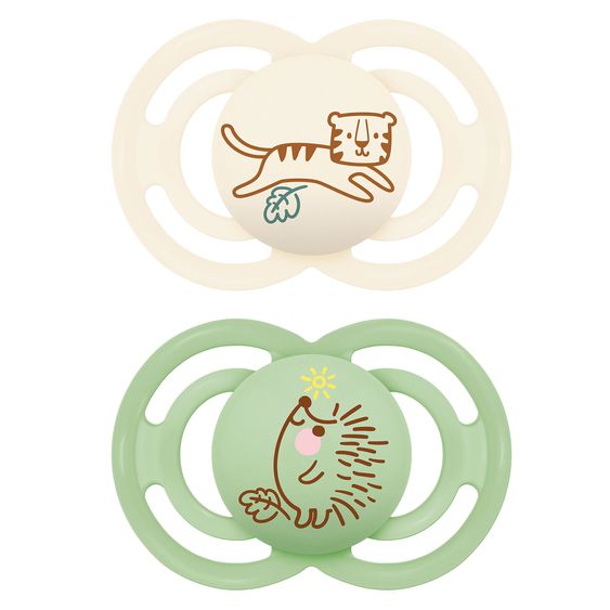 MAM Schnuller 2er Pack Perfect - Silikon - 6-16 M - Beige