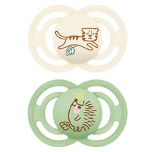 Schnuller 2er Pack Perfect - Silikon - 6-16 M - Beige