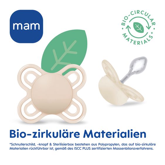 MAM Pacifier 2-Pack Perfect Start - Silicone - Blue - Size: 0-2 M
