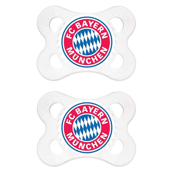 MAM Schnuller 2er Pack Silikon 0-6 M - FC Bayern