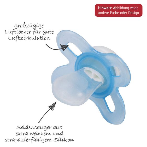 MAM Schnuller 2er Pack Start - Silikon 0-2 M - für Jungen