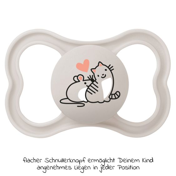 MAM Schnuller 2er Pack Supreme - Silikon 6-16 M - Koala & Herz