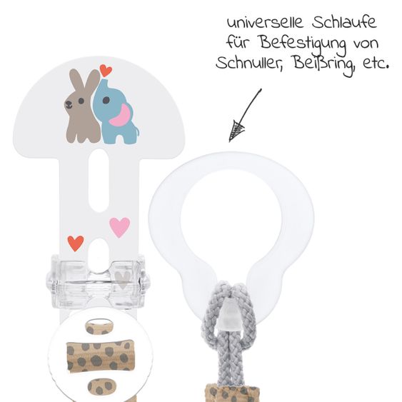 MAM Schnullerband Clip it! - Elefant