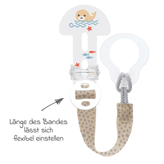 MAM Pacifier strap Clip it! - Seal