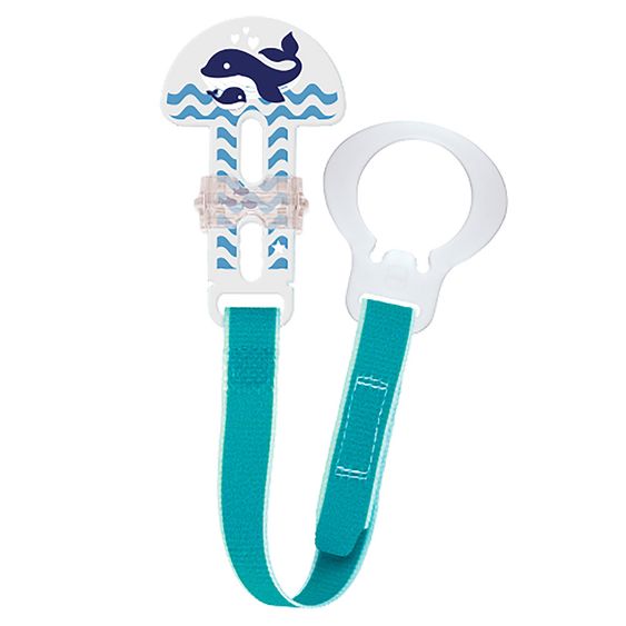 MAM Schnullerband Fashion mit Clip - Blau