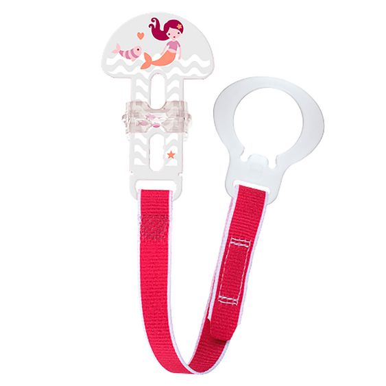 MAM Schnullerband Fashion mit Clip - Pink