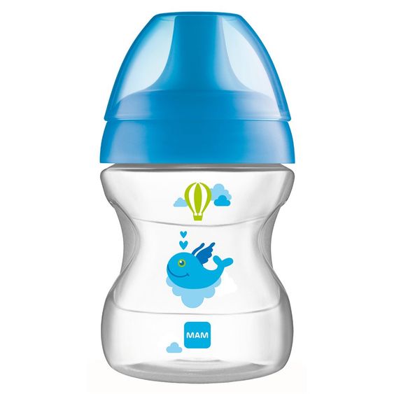 MAM Trinklern-Flasche Learn to Drink Cup Fashion 190 ml - Blau