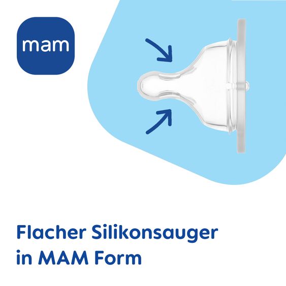 MAM Confezione da 2 tettarelle - Silicone SkinSoft Gr.3