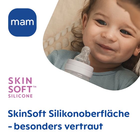MAM Confezione da 2 tettarelle - Silicone SkinSoft Gr.3