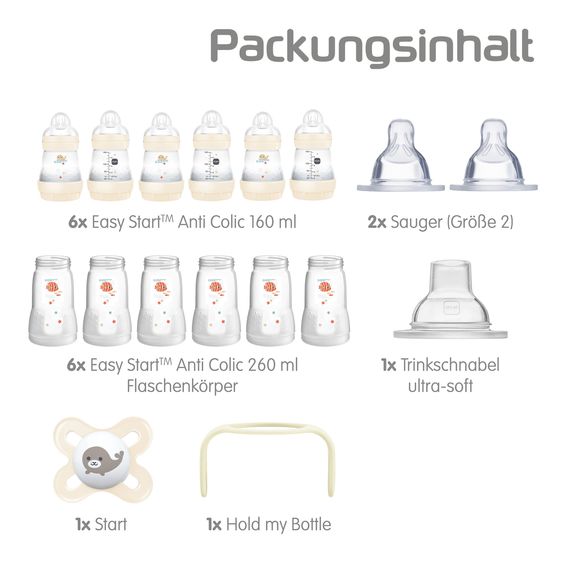 MAM XXL Starter - Set Easy Start Anti-Colic - Beige