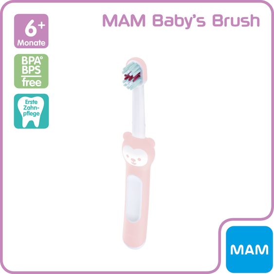 MAM Zahnbürste für Babys Baby's Brush - Rosa