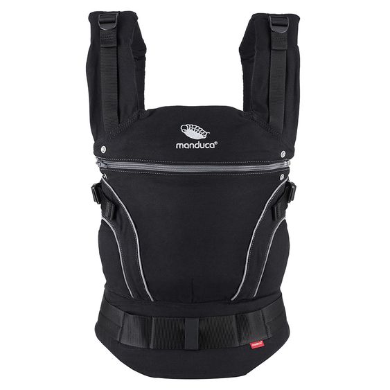 manduca Babytrage Black Line Premium Bundle - Phantom Grey