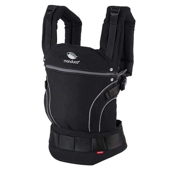 manduca Babytrage Black Line Premium Bundle - Phantom Grey