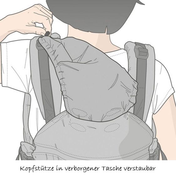 manduca Babytrage First - Black