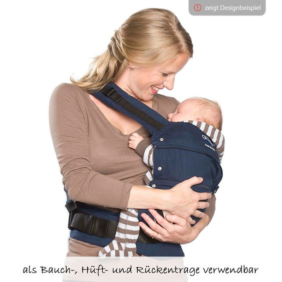 manduca Babytrage First - Soft Check - bellybutton - Grey