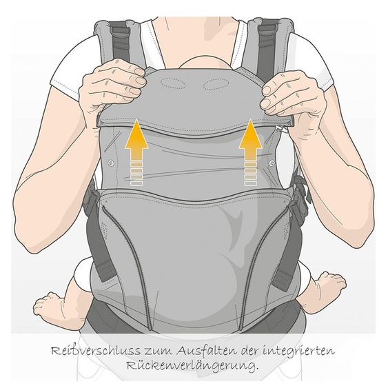 manduca Babytrage Pure Cotton - Dark Grey