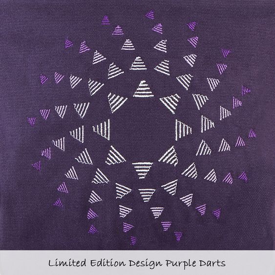 manduca Babytrage Pure Cotton Limited Edition - Purple Darts