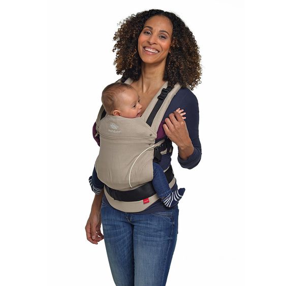 manduca Babytrage Pure Cotton Premium Bundle - Desert Sand