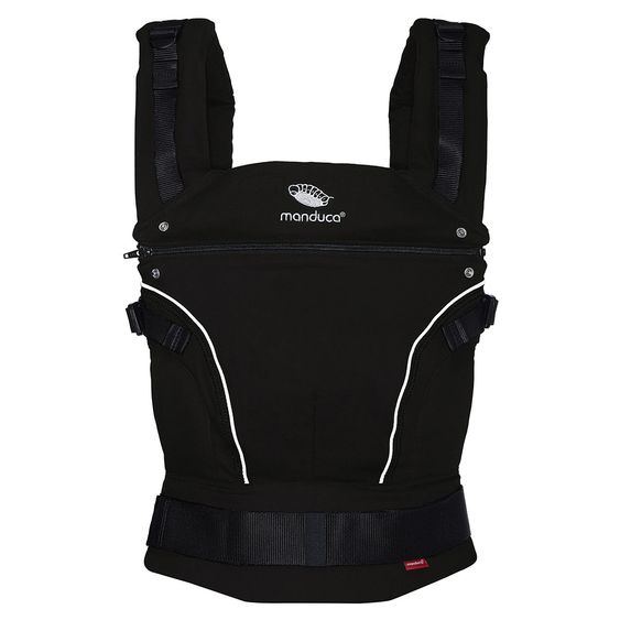 manduca Babytrage Pure Cotton Premium Bundle - Night Black