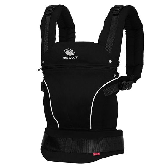 manduca Babytrage Pure Cotton Premium Bundle - Night Black