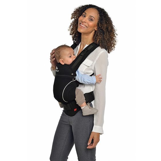 manduca Babytrage Pure Cotton Premium Bundle - Night Black