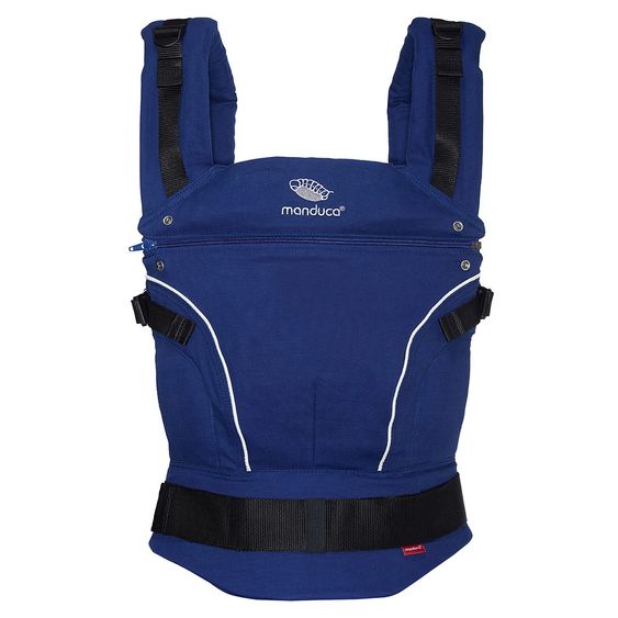 manduca Babytrage Pure Cotton Premium Bundle - Royal Blue