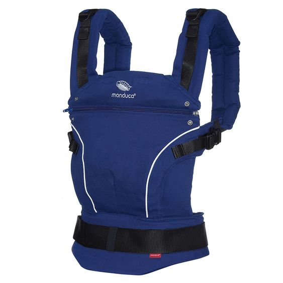 manduca Babytrage Pure Cotton Premium Bundle - Royal Blue