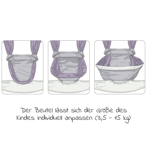 manduca Babytrage Twist - Bellybutton - Soft Blossom