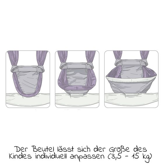 manduca Babytrage Twist - Grey Mint