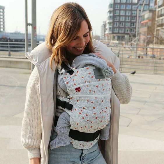 manduca Babytrage XT Cotton - Bellybutton - Soft Blossom Light